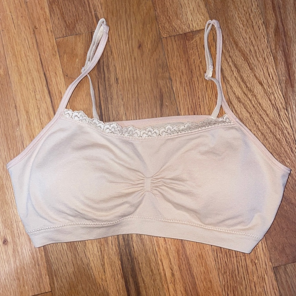 Cream Fruit of the Loom Training Bra with Padding
